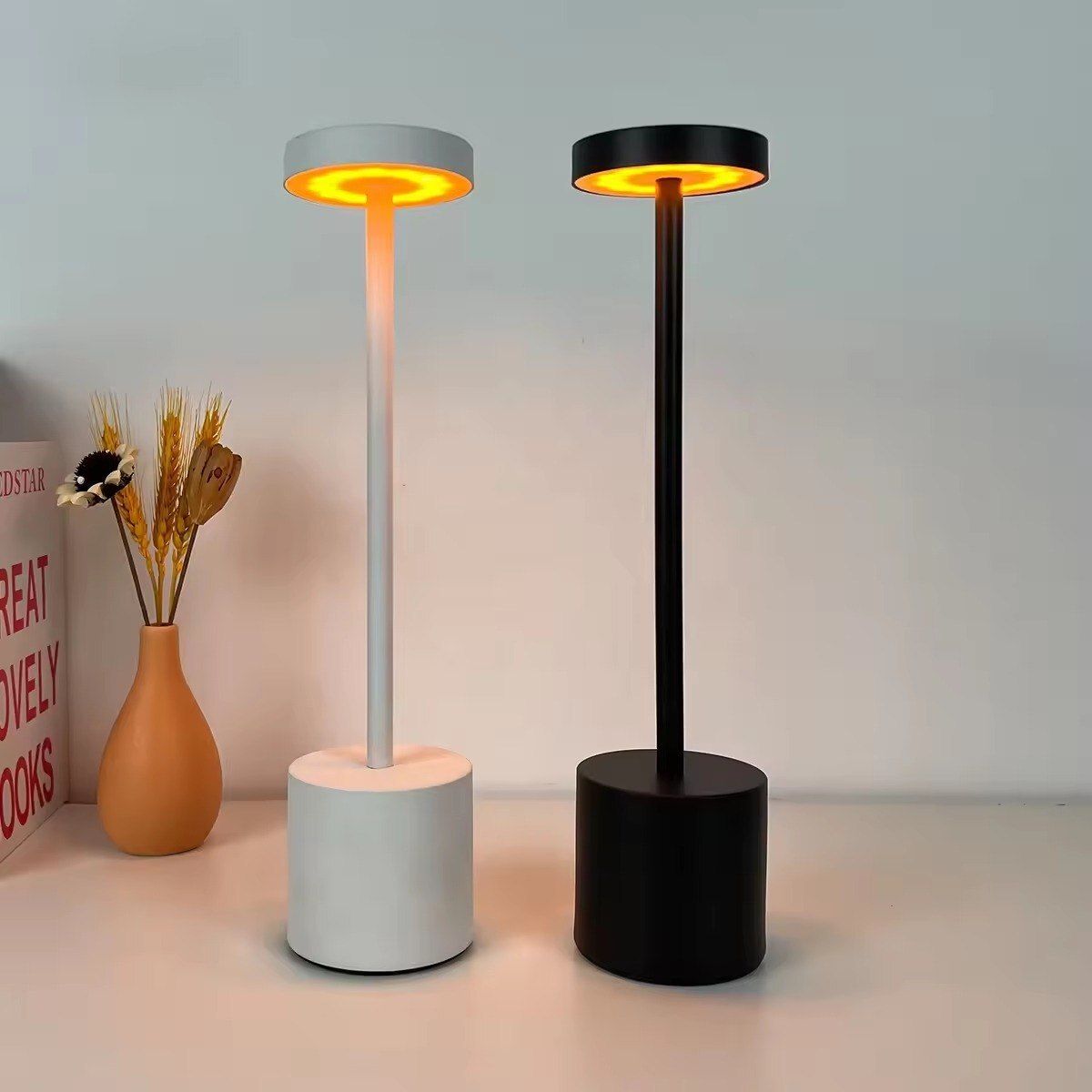 troliver Rechargeable Cordless LED Table Lamp with Dimmable Warm Light Table Lamp-picture-11