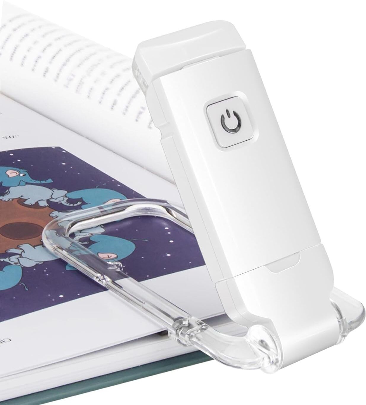USB Rechargeable Clip-On Book Light | 3 Modes | Portable & Eye-Friendly Study Lamp