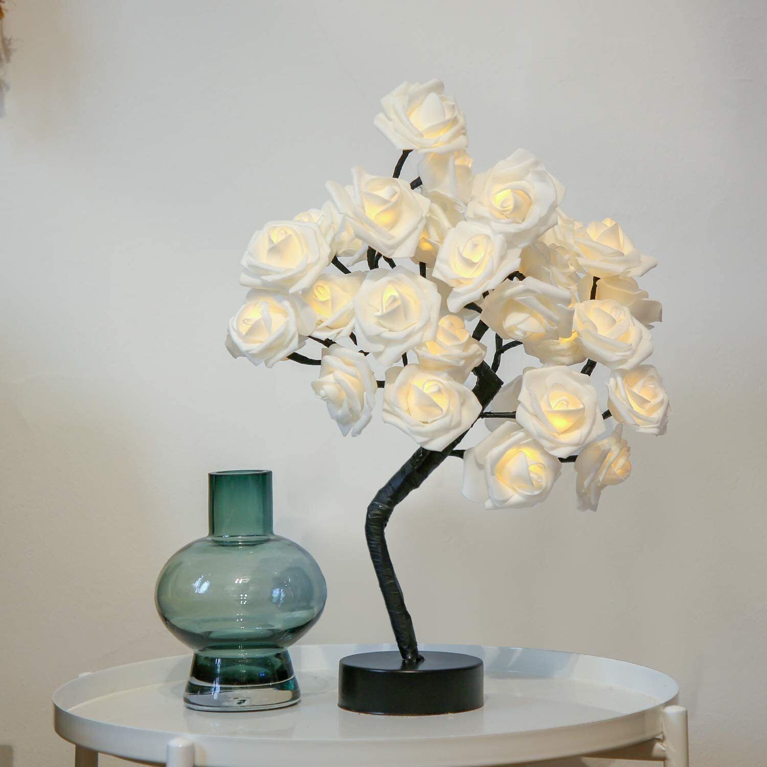Decoration Gifts LED Table Lamp Rose Flower Tree Night Light for Home Table Lamp-image-8