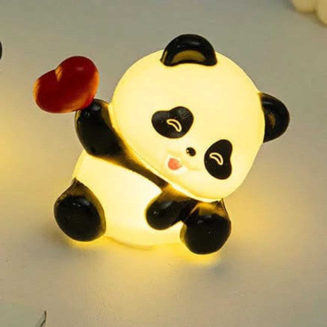 Mini Heart Panda Night Lamp – Yellow LED Decorative Light for Kids, Girls, Boys Night Lamp-image-43