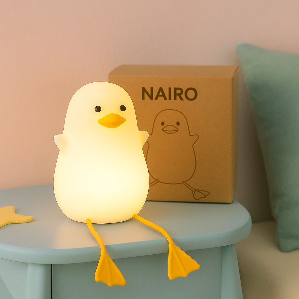 Long Footed Duck Night Lamp – 7 Color Changing Silicone LED Light Night Lamp-image-48
