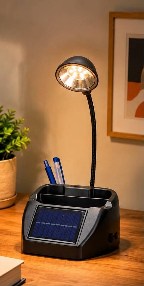 zekly SunCharge Pro Solar Rechargeable LED Study Lamp with Mobile & Pen Holder | Study Lamp-picture-37