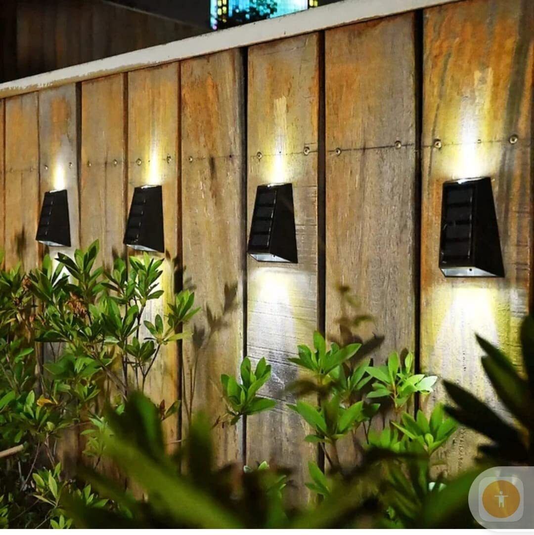 Solar Light, Waterproof Up Down Light (Warm White)(Pack of 2) Night Lamp-image-1