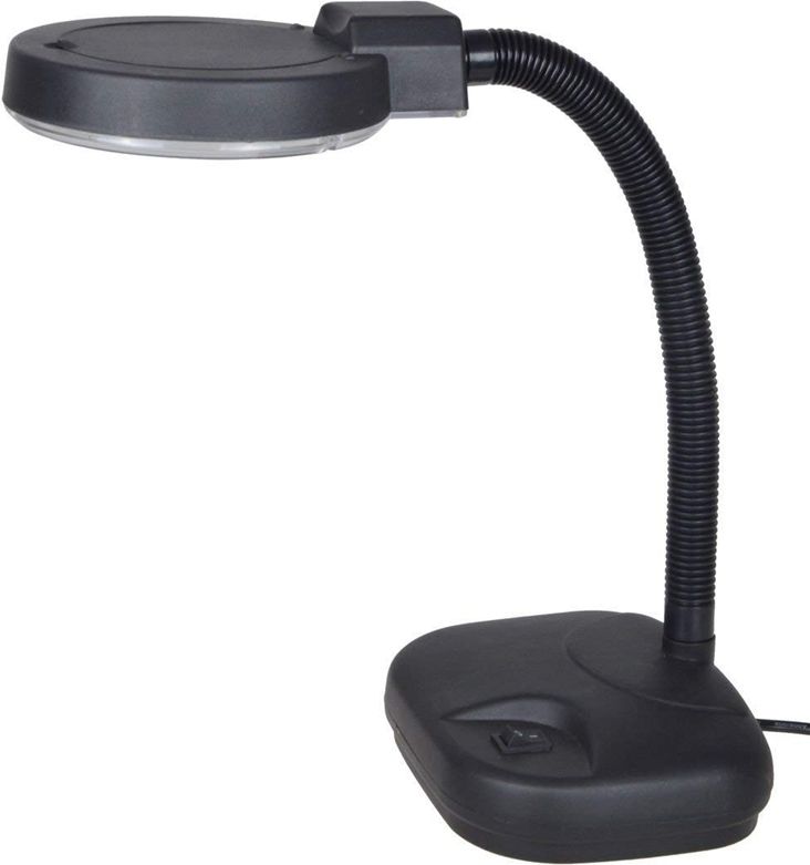 elouo Portable 5X/10X LED Magnifier Lamp with Flexible Gooseneck Study Lamp-picture-30