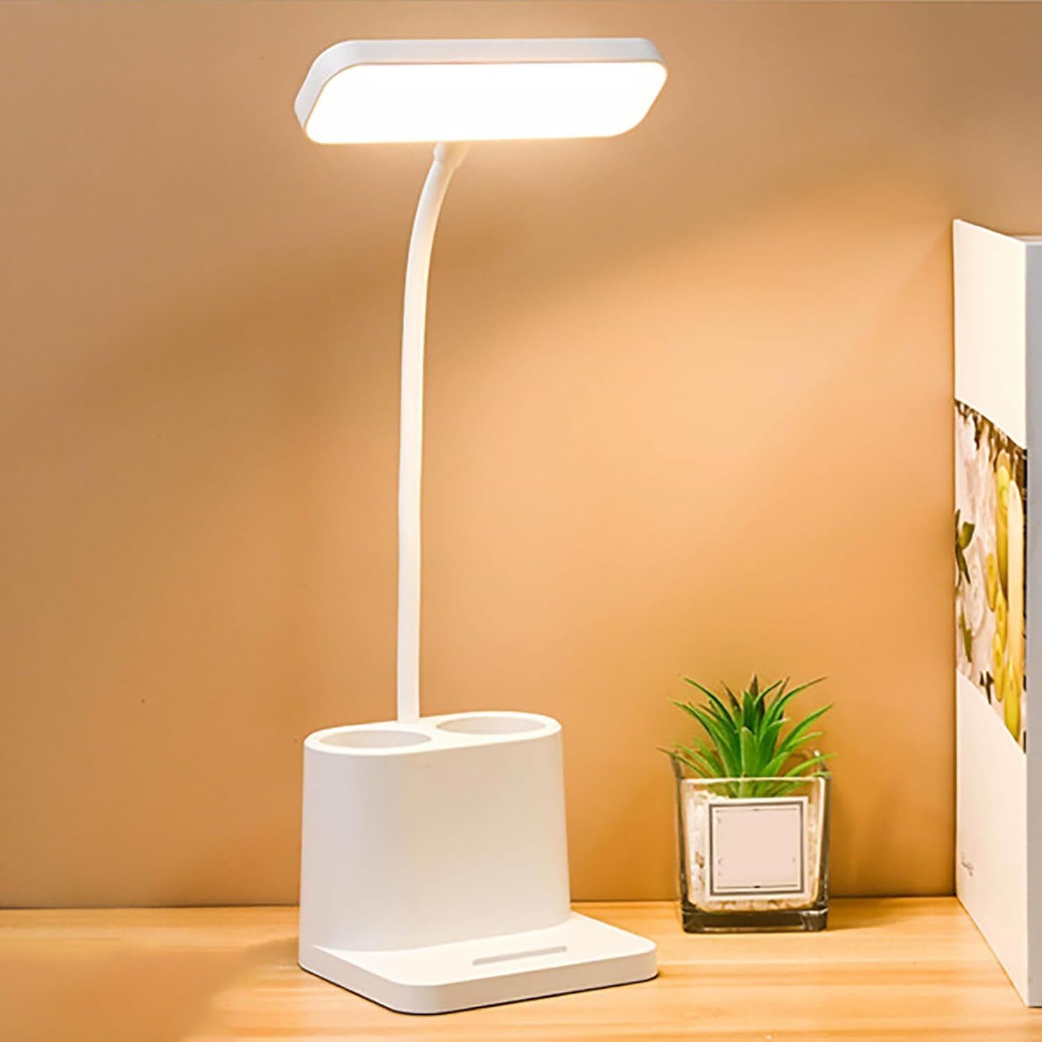 firstlike 3 Colour Mode Rechargeable, Flexible Gooseneck LED Study/Desk Study Lamp-picture-37