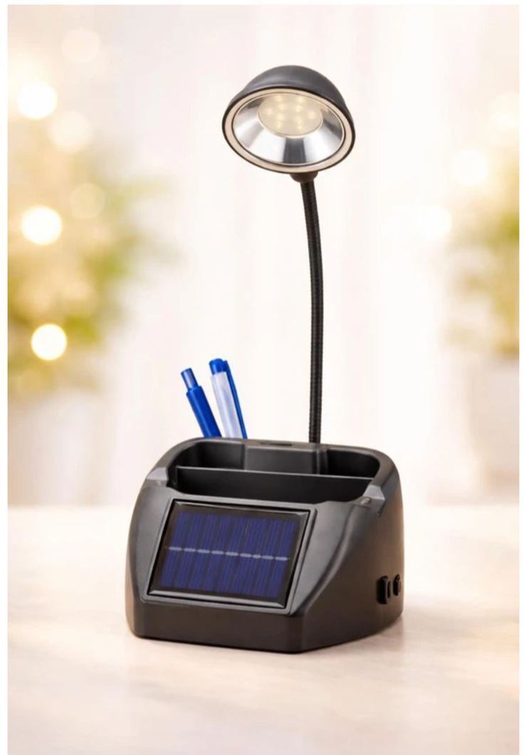 aphprime SunCharge Pro Solar Rechargeable LED Study Lamp with Mobile & Pen Holder | Study Lamp-picture-15