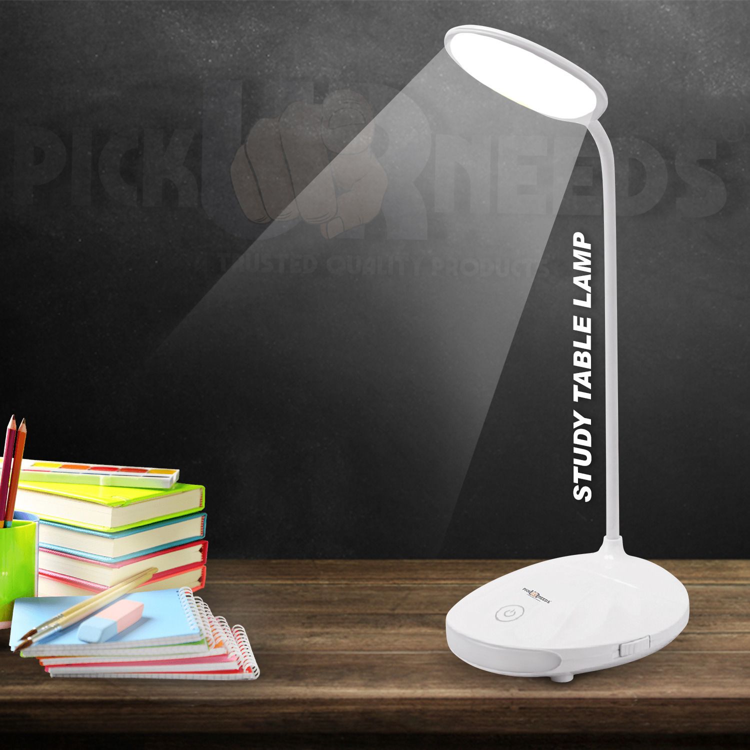 pick ur needs Rechargeable LED Table Desk Lamp Light Touch Sensor 3 Level Brightness Dimmable Study Lamp-picture-16
