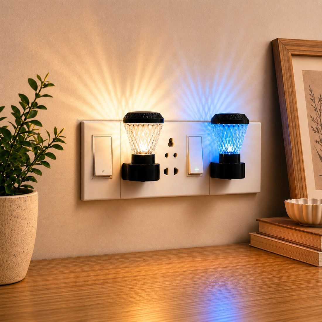 Crystal Shape Home Decor 0.5W LED Light For Bedroom Night Lamp-image-35