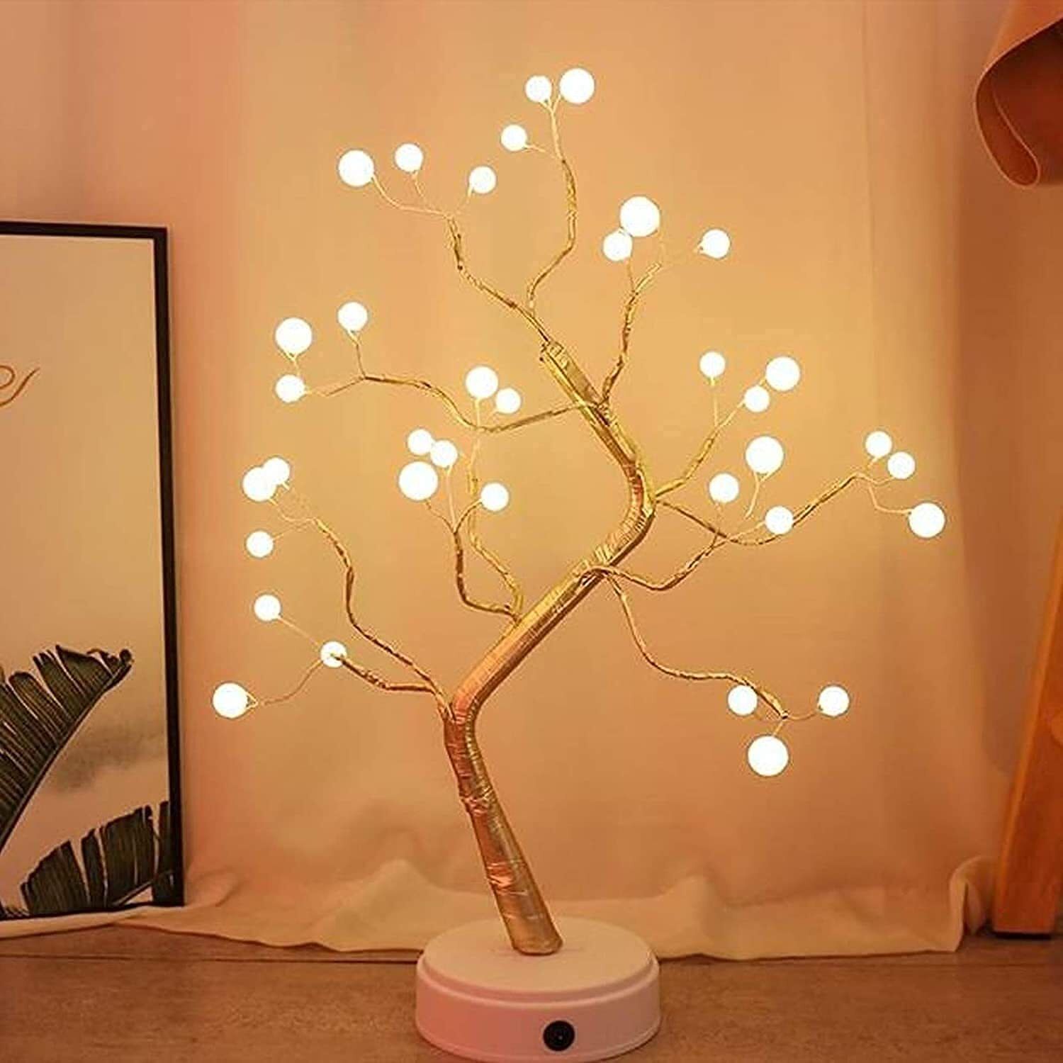 Warm White LED Bonsai Tree Lamp for Bedroom Home Table Decoration Light Table Lamp-image-8