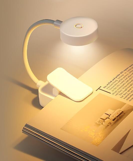 xergy Book Lights for Reading at Night 80 Hours Runtime 3 Brightness Levels × 3 Color Study Lamp-picture-33