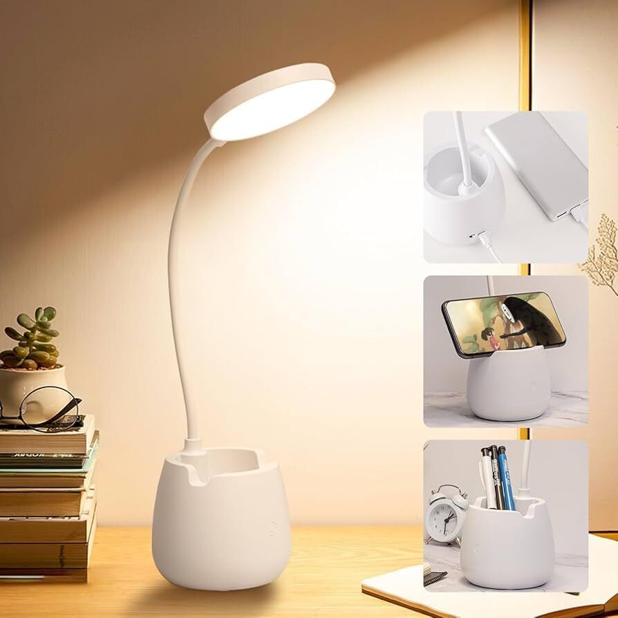 hokiit Desk Lamp Touch Sensor On/Off Study Lamp USB Rechargeable Study Lamp-picture-36