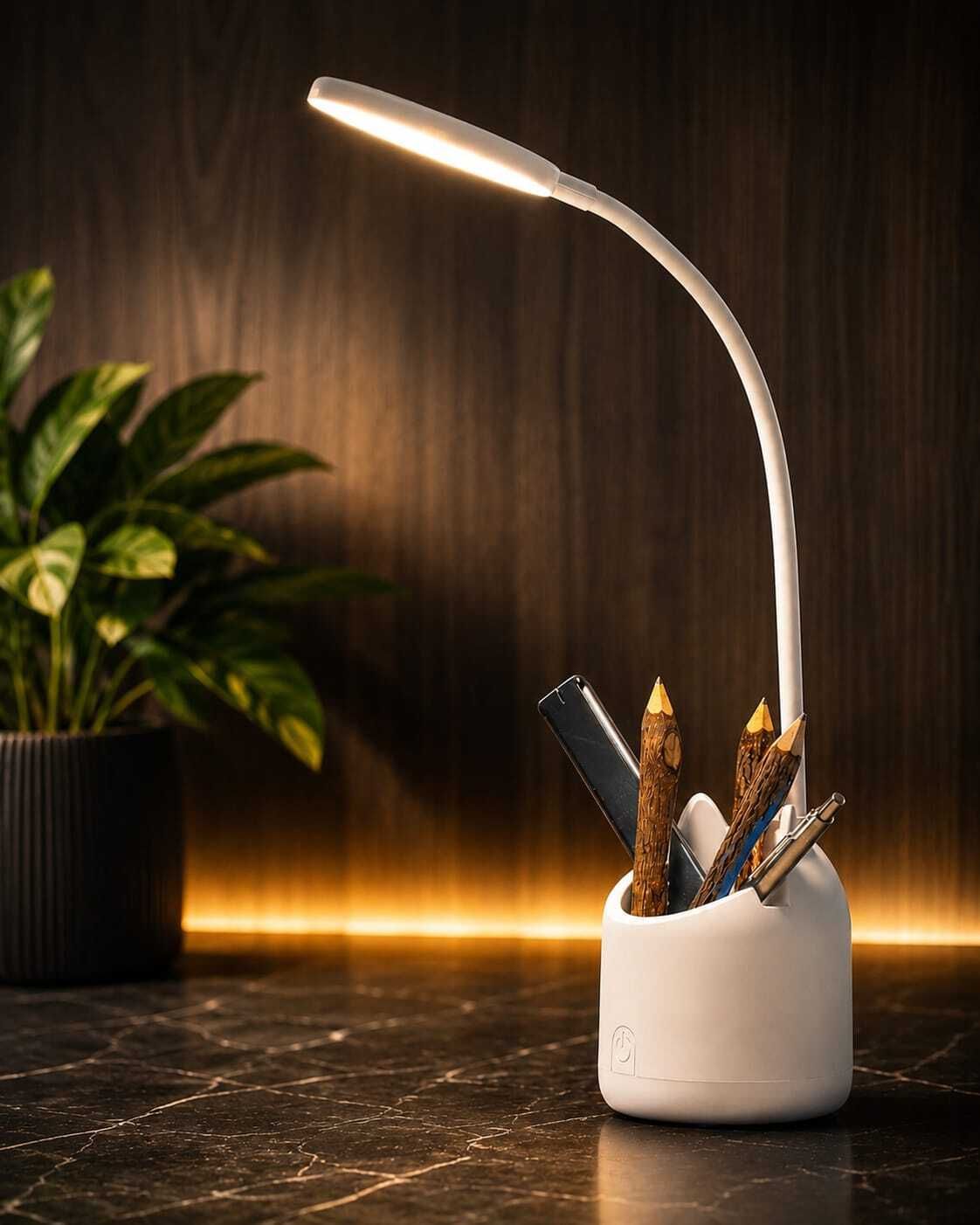avglassstore 3 Colour Mode Rechargeable, Flexible Gooseneck LED Study/Desk Study Lamp-picture-41