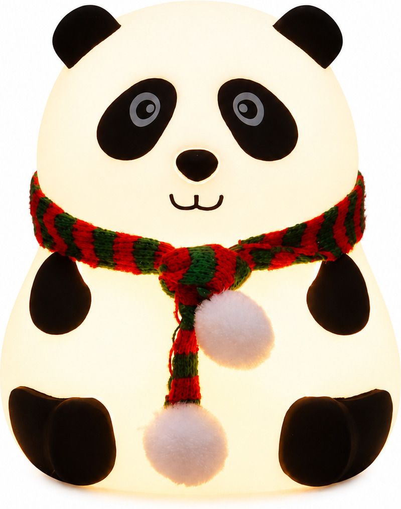 Cute Panda Night Lamp Soft Silicone Touch Sensor USB Rechargeable Bedroom Decor Night Lamp-image-7