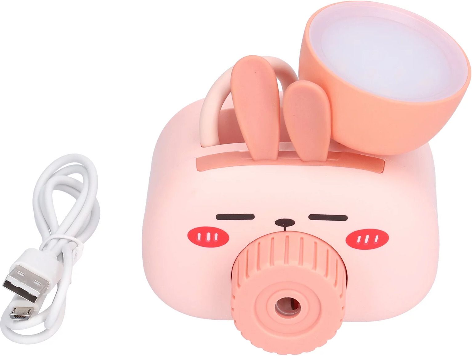Kids Cartoon Pig LED Pen Holder Stand and Pencil Sharpener Stationery Organiser Study Lamp-image-14