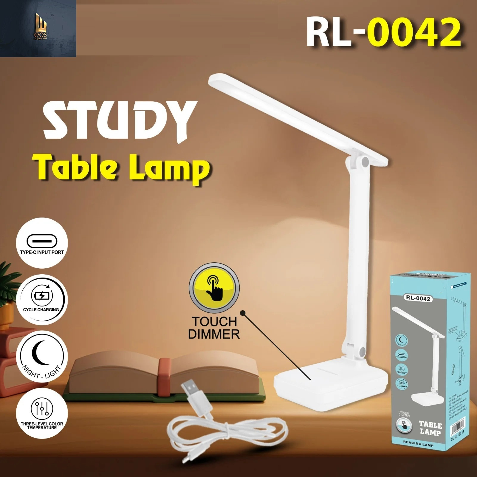 eos RL-0042 Study Lamp 12 Hours Backup Study Lamp image 1