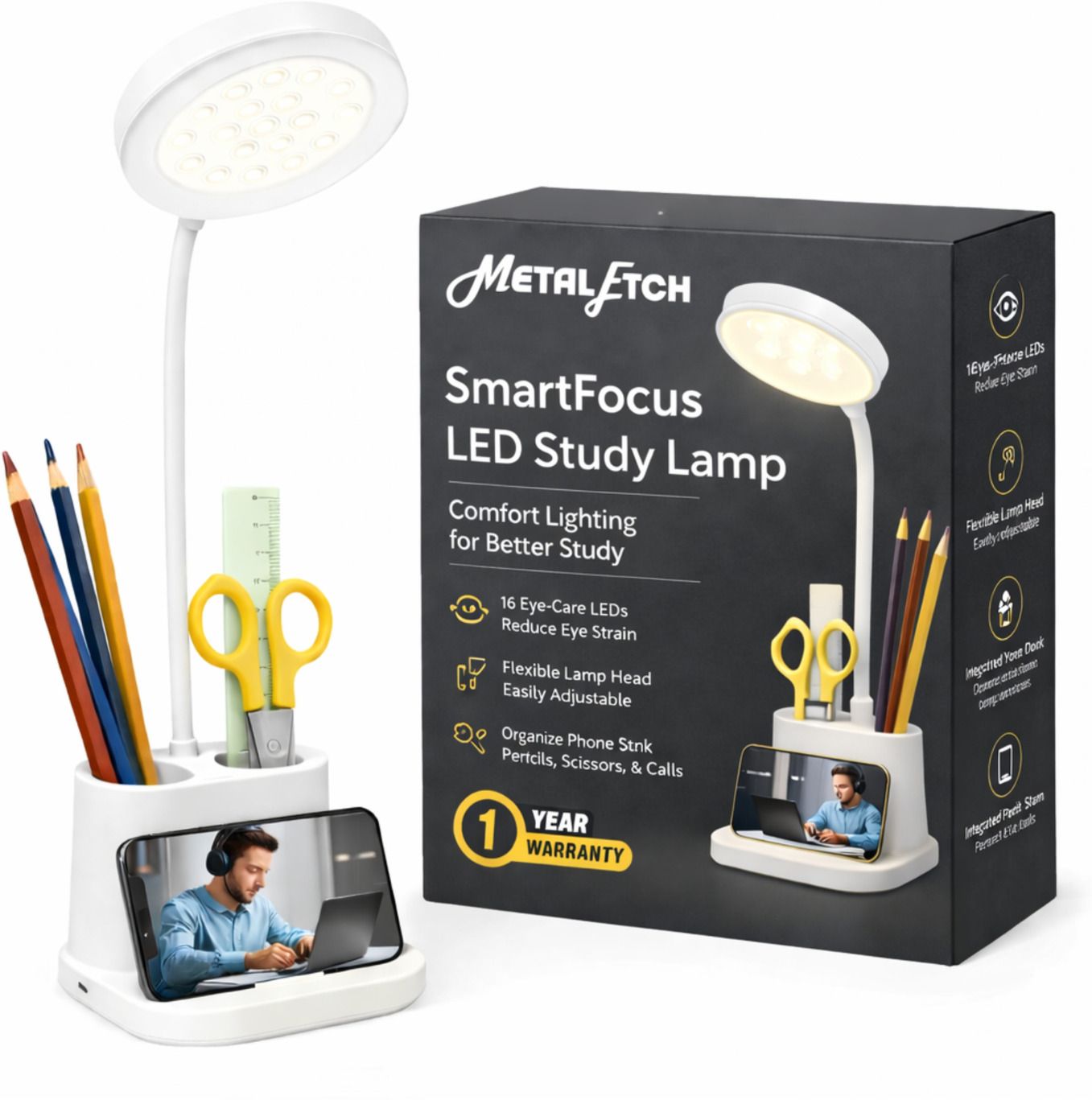metal etch 3 Colour Mode Rechargeable, Flexible Gooseneck LED Study/Desk Table Lamp Study Lamp-picture-23