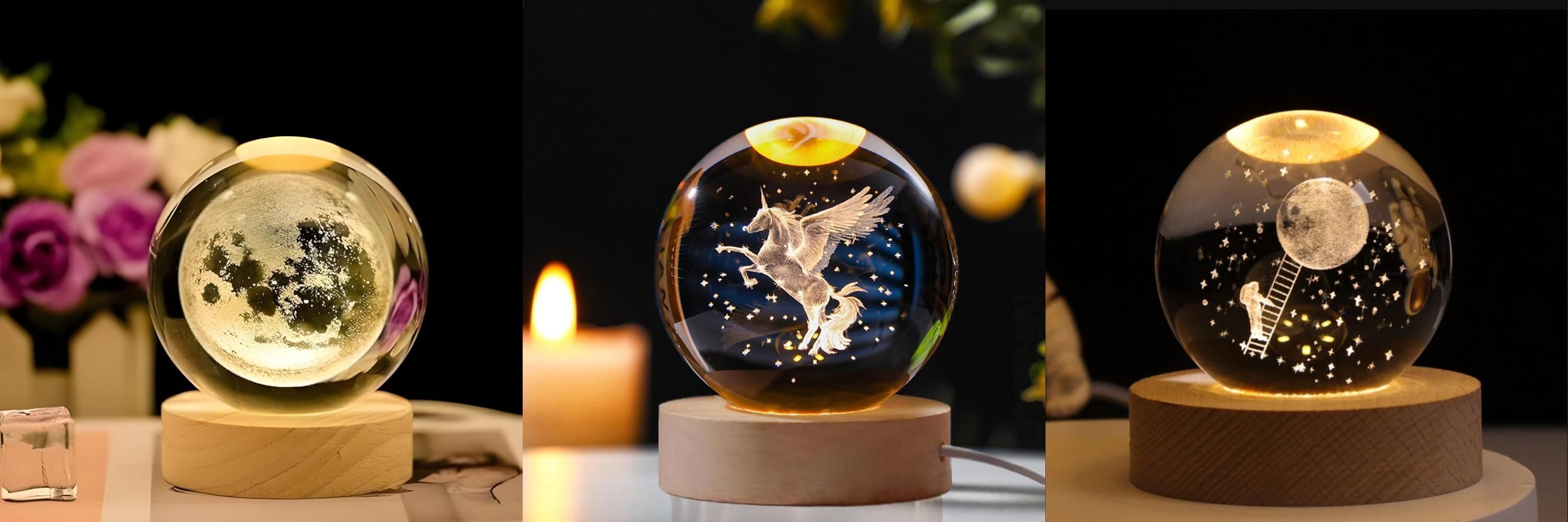 Night Light gift crystal diamond lamp Table Lamp-image-17
