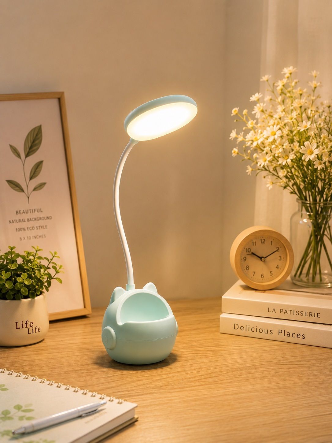 Modern Minimalist Pastel LED Desk Lamp for Study, Work, & Bedtime Table Lamp-image-35