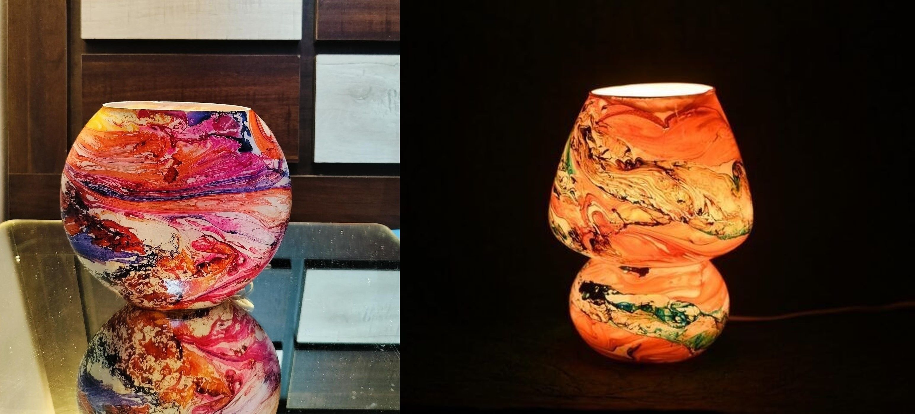 Decorative Glass Table Lamp | Handcrafted Ambient Light for Home & Bedroom Table Lamp-image-32