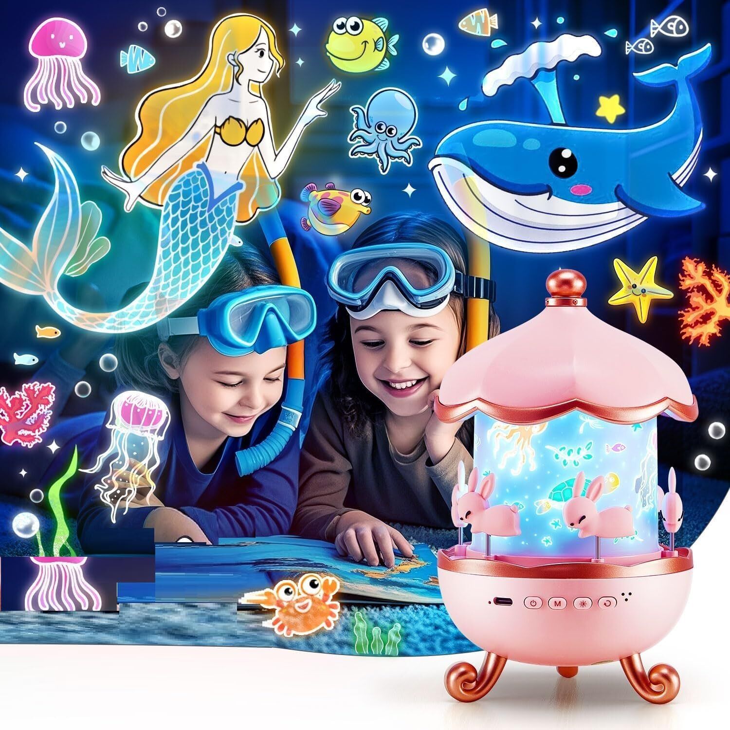 Moonlight Bunny Dream Lamp Night Lamp-image-9
