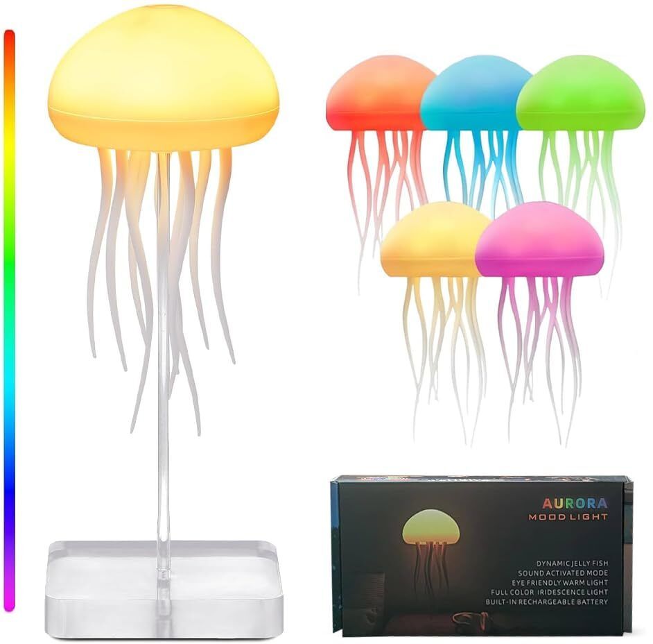 Underwater Glow Jellyfish Lamp – 7 RGB Mood Light for Tables, Rooms & Festivals Night Lamp-image-43