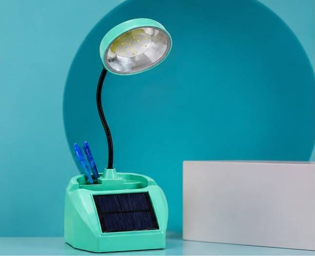 SunCharge Pro Solar Rechargeable LED Study Lamp with Mobile & Pen Holder Study Lamp-image-12