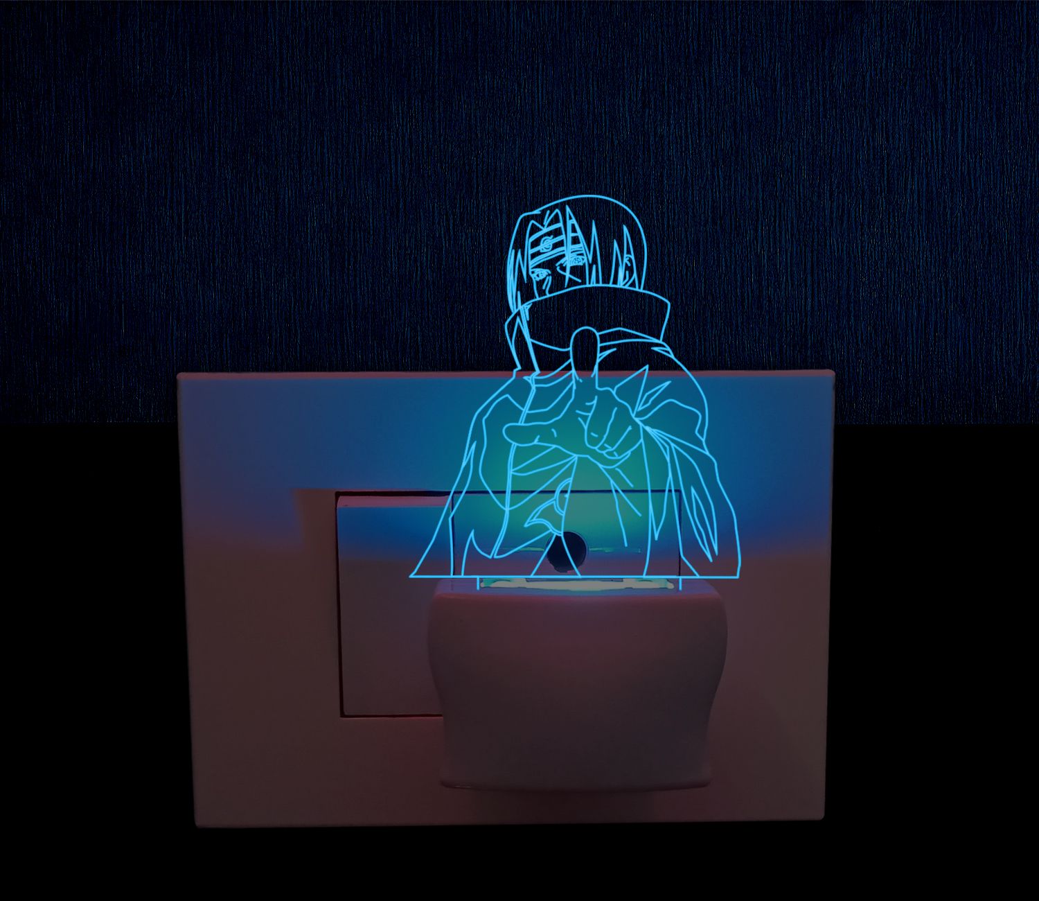 3D Illusion Itachi Uchiha(Naruto) Night Light Plug lamp Table Lamp-image-25