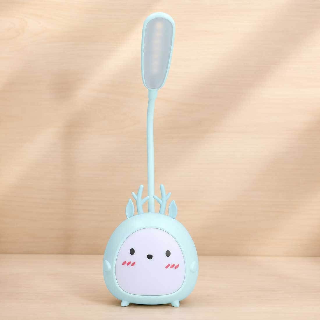 flenzy Cartoon Cute Deer Pen and Mobile Holder with USB Rechargeable Desk Lamp Study Lamp-picture-48