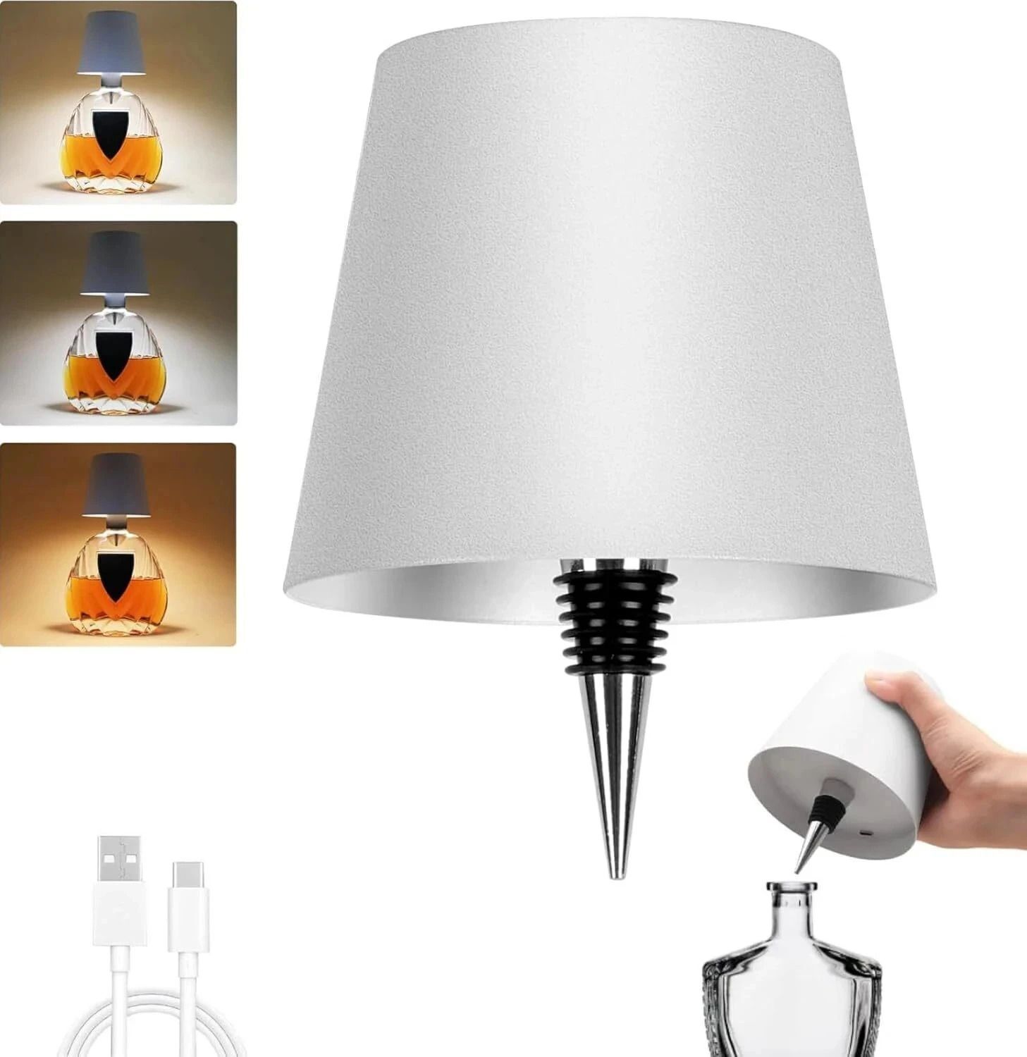 ankri 3-Color Dimmable Touch Light,USB-C Rechargeable Wireless LED Lamp for Bar,Home Night Lamp-picture-13