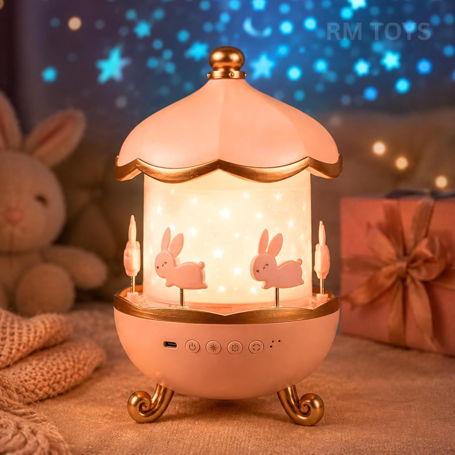 AstroGlow Galaxy Star Projector Night Lamp for Bedroom Night Lamp-image-5