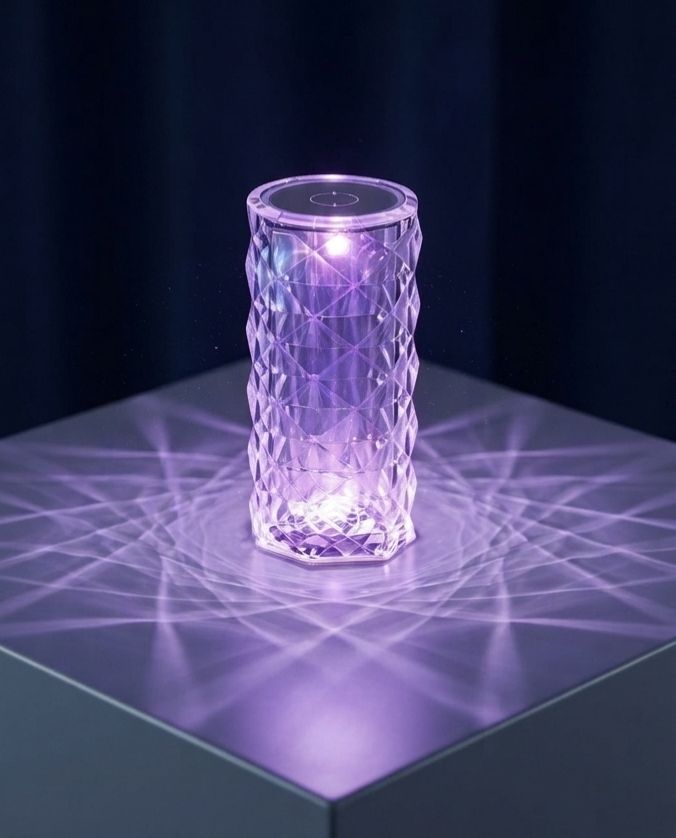 Premium Crystal LED Table Lamp with Remote & Touch Control Table Lamp-image-49