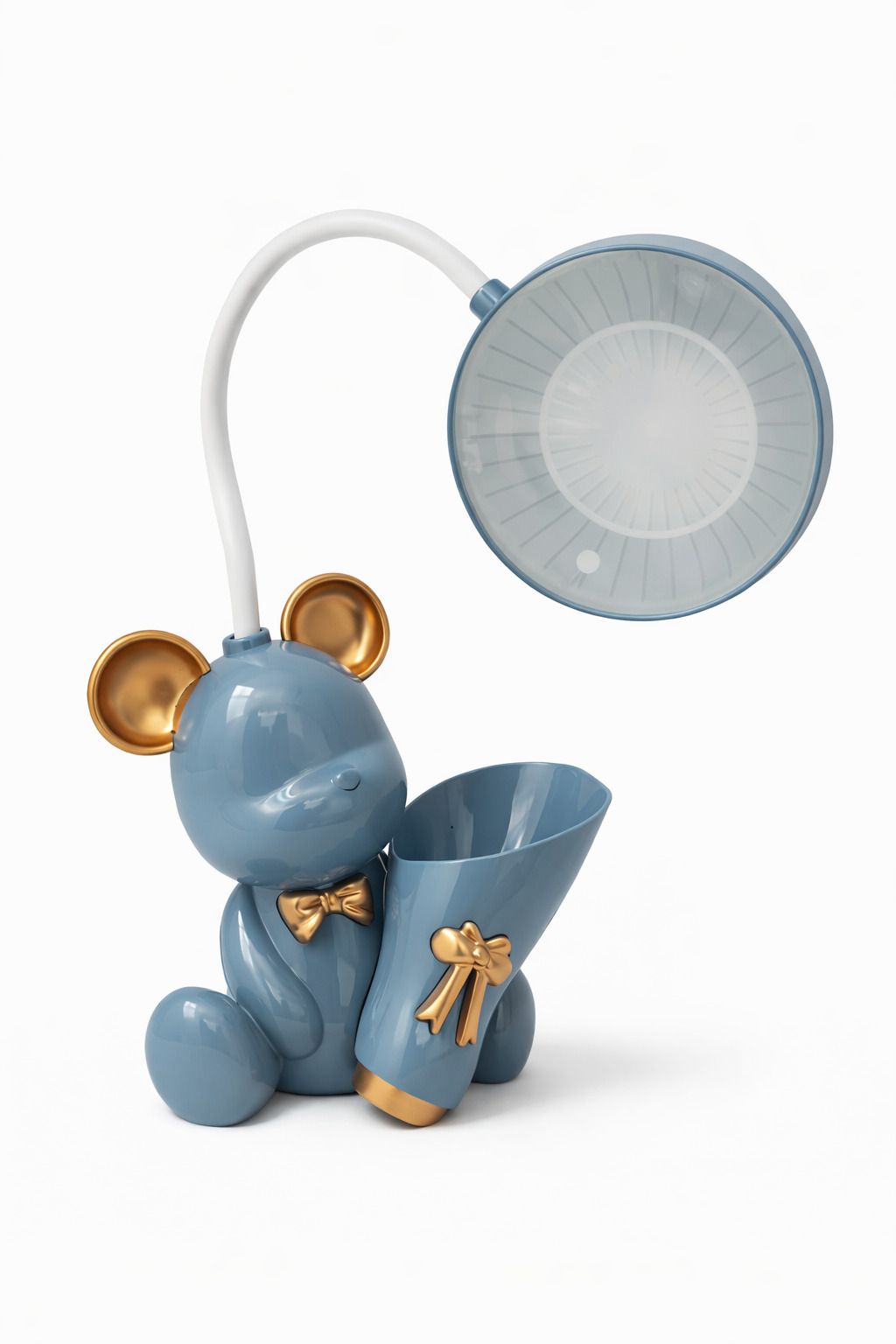 Golden Bow Bear Lamp Study Lamp-image-6