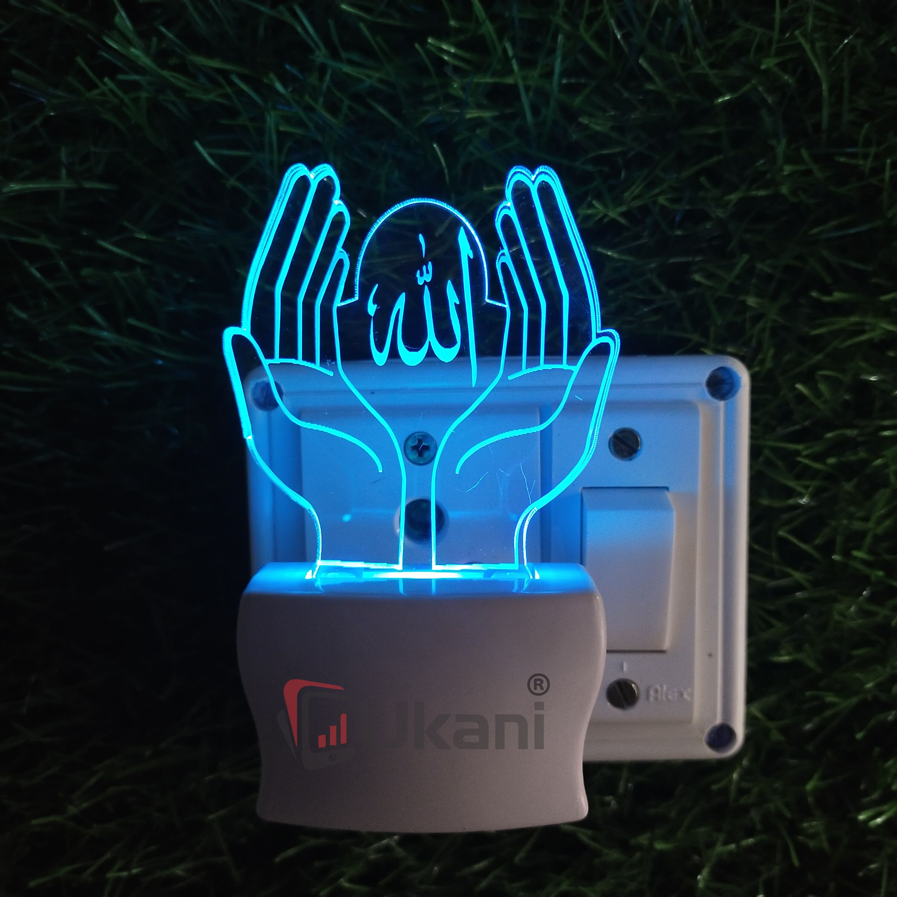 ALLAH KI DUA Acrylic 3D Illusion RGB 7 Colour Changing LED Plug and Play Night Lamp