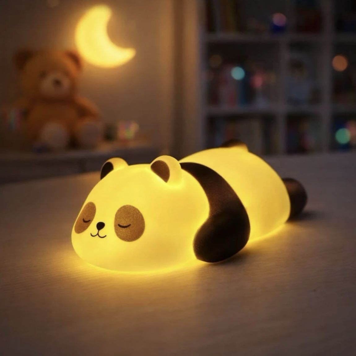 samees bliss CUTE PANDA LIGHT LAMP SHOWPIECE FOR HOME DECOR Night Lamp-picture-3