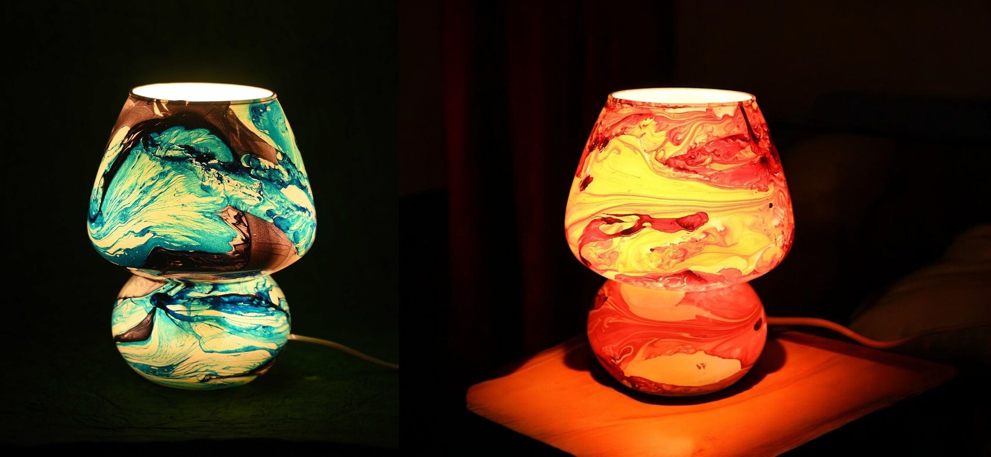 arunlight Decorative Glass Table Lamp | Handcrafted Ambient Light for Home & Bedroom Table Lamp-picture-23