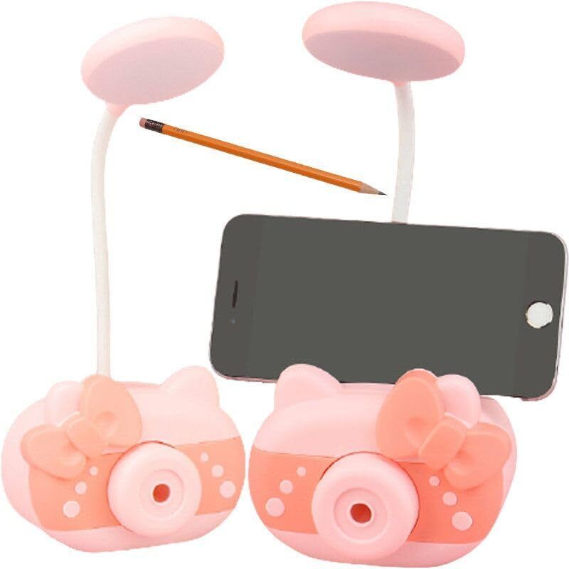 Kitty 3 in 1 USB LED Lamp Night Lamp with Sharpener Pen Stand Mobile Holder Study Lamp-image-12