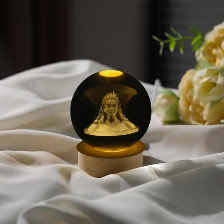 geeta seven Adiyogi Wooden Base Night Lamp Table Lamp-picture-11
