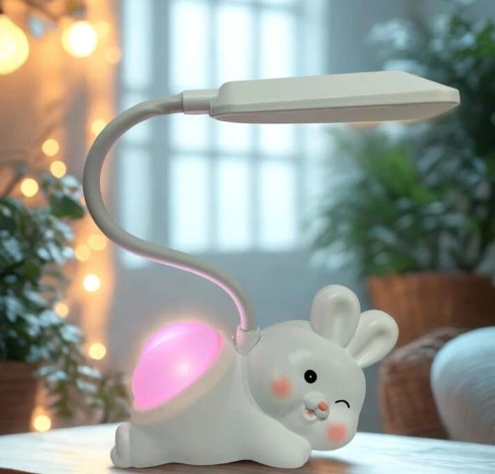 ishika Cute Rabbit LED Study Table Lamp with Flexible Neck Study Lamp-picture-10