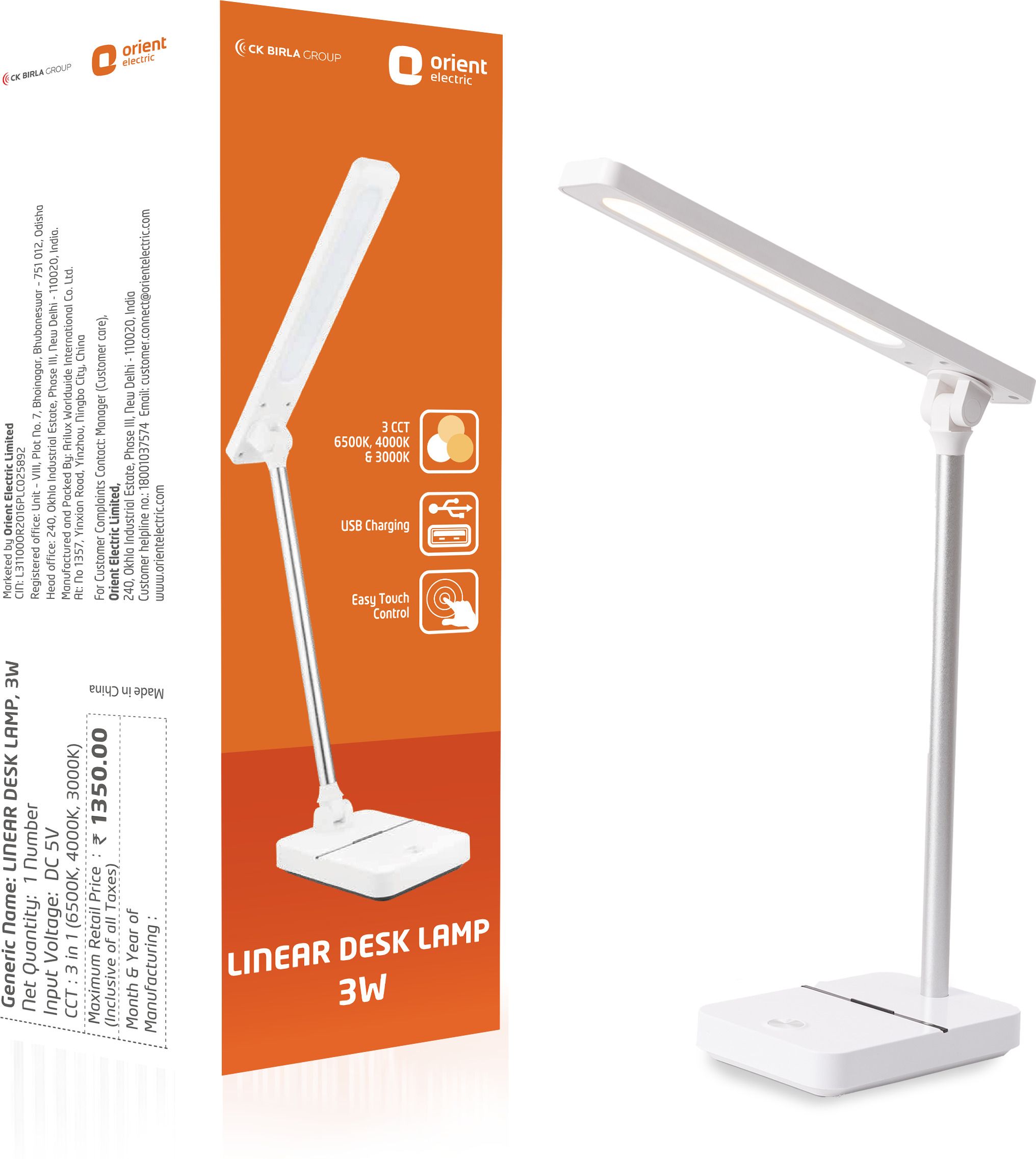 Linear Desk Lamp, 3W Table Lamp