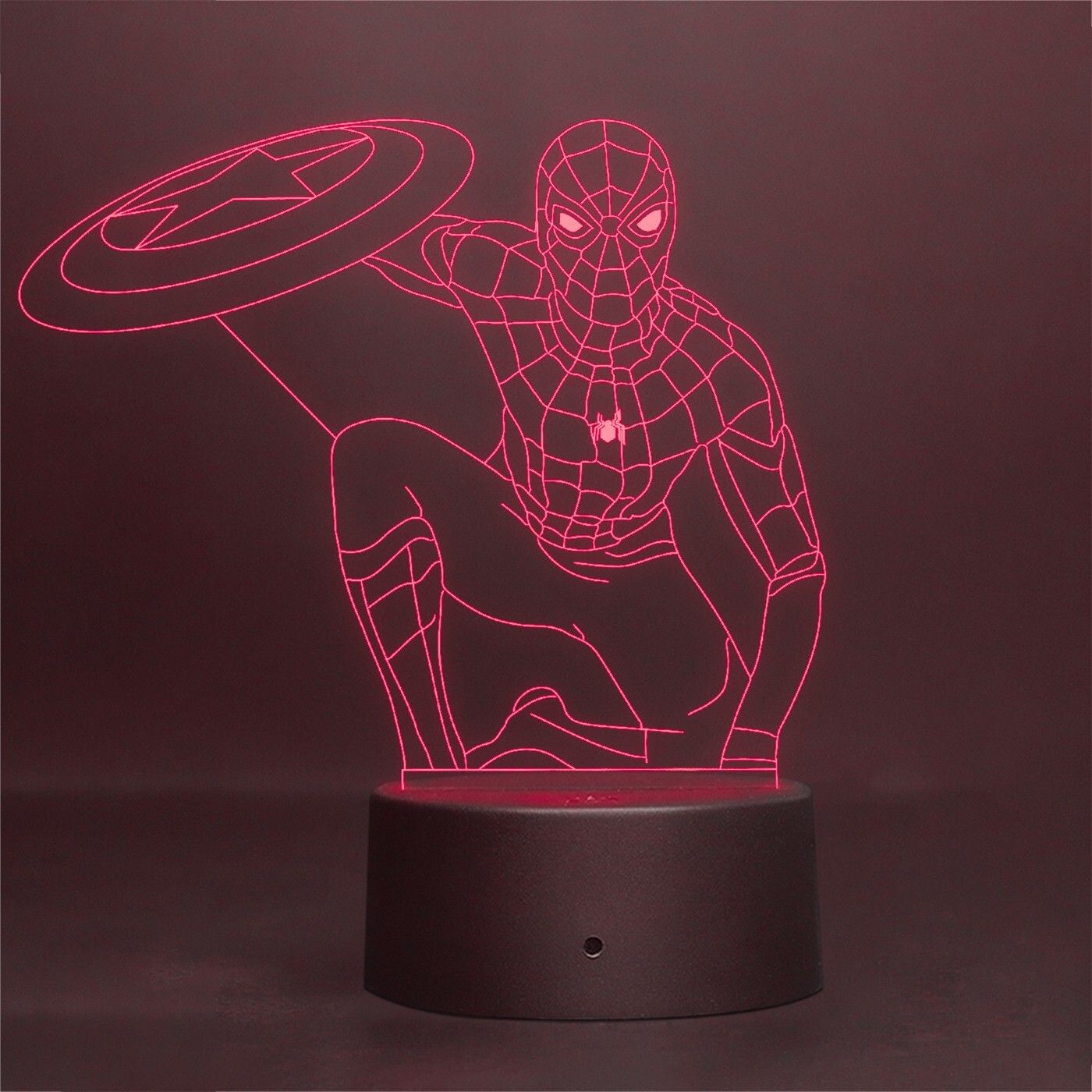 spiderman845 3D Illusion Led Night lamp for Kids Bedroom 7 Color Changing Light with Smart Touch Button and USB Data Cable Table Lamp-image-41