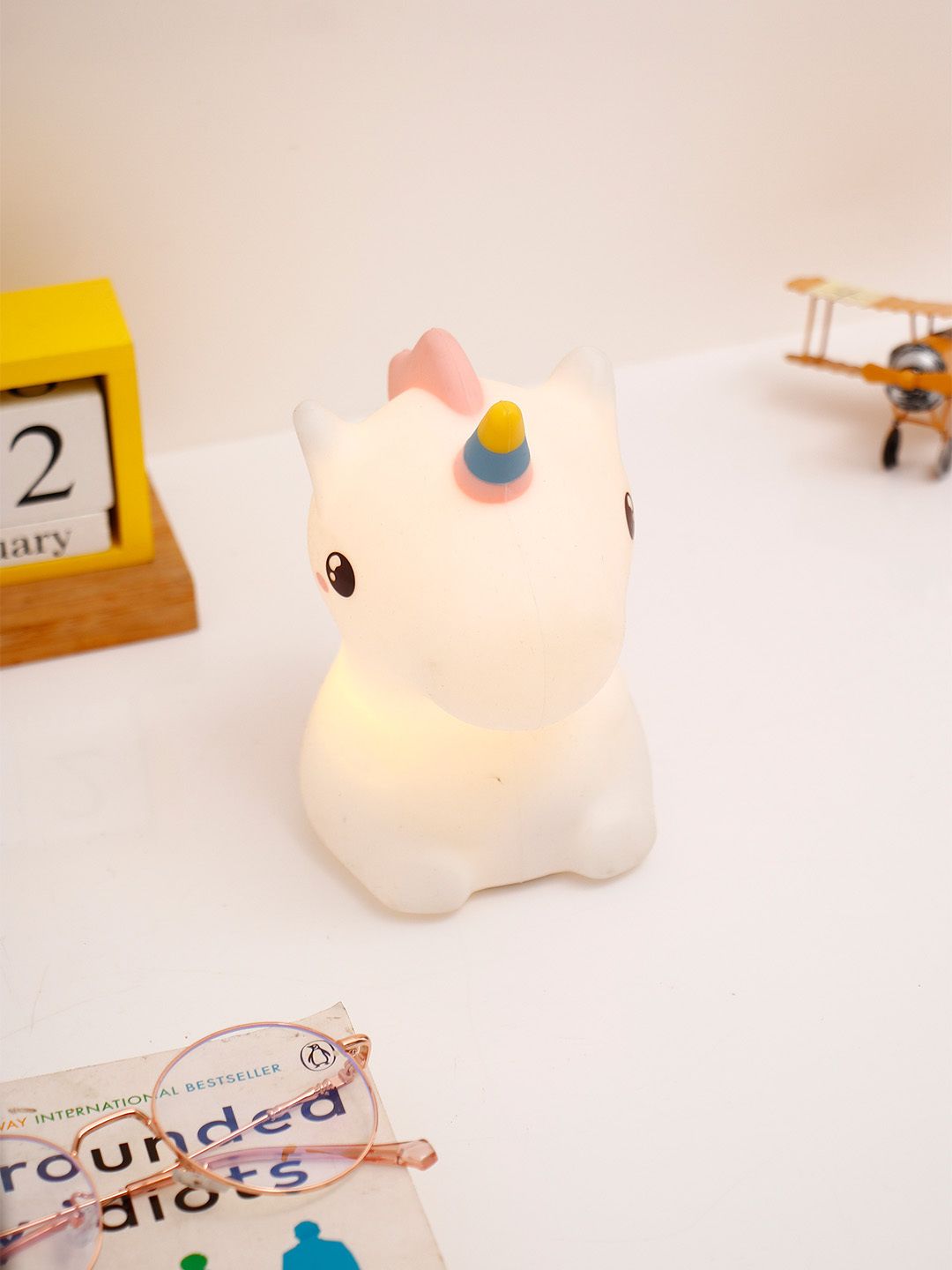 White Unicorn Night Lamp Night Lamp-image-26