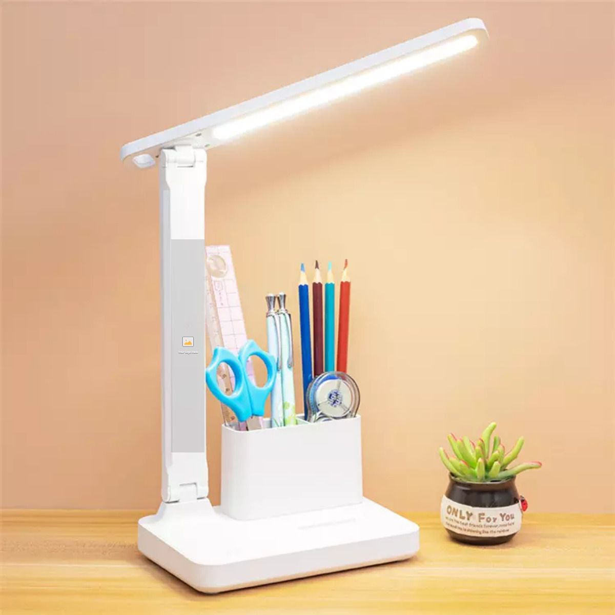 Desk Lamp with Pen Holder,Study Table Night Reading Bed Side Eye Protection lamp Study Lamp-image-4