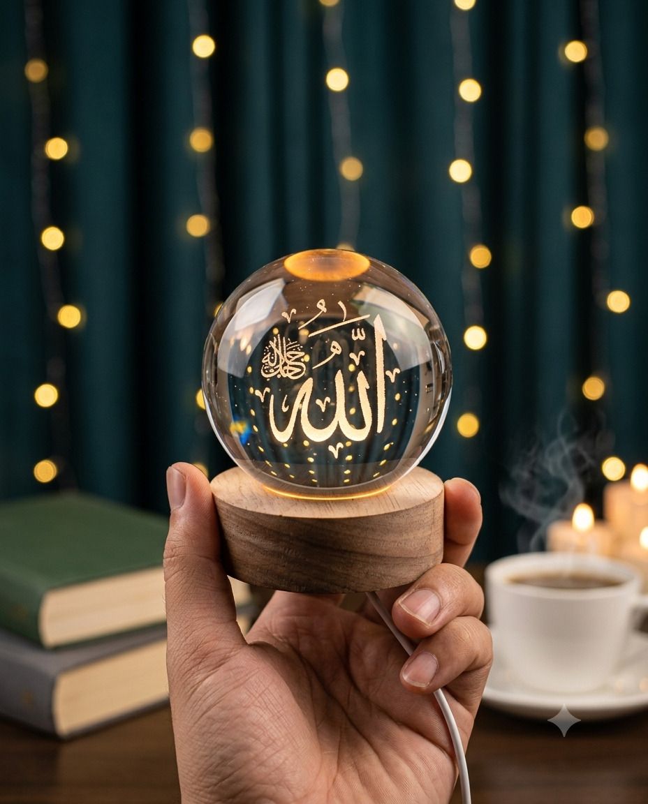 Masha Allah Night Light & Decorative Showpiece for Home & Gifting Table Lamp-image-46