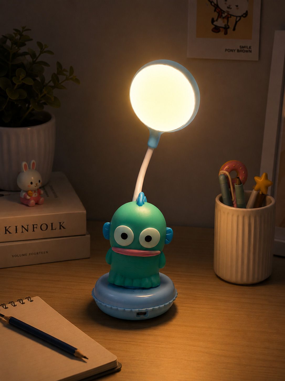 fashion Cute Monster LED Desk Lamp-(Blue) Study Lamp-picture-42