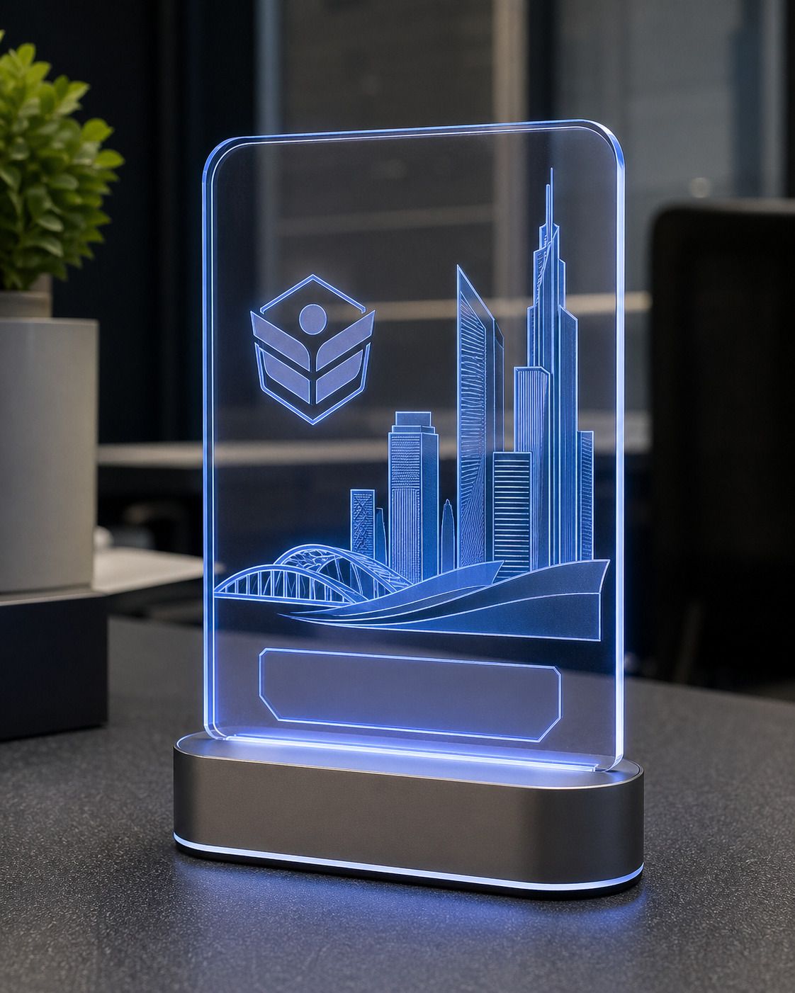 Corporate Gift Acrylic LED Table Lamp - Design 2 Table Lamp-image-32