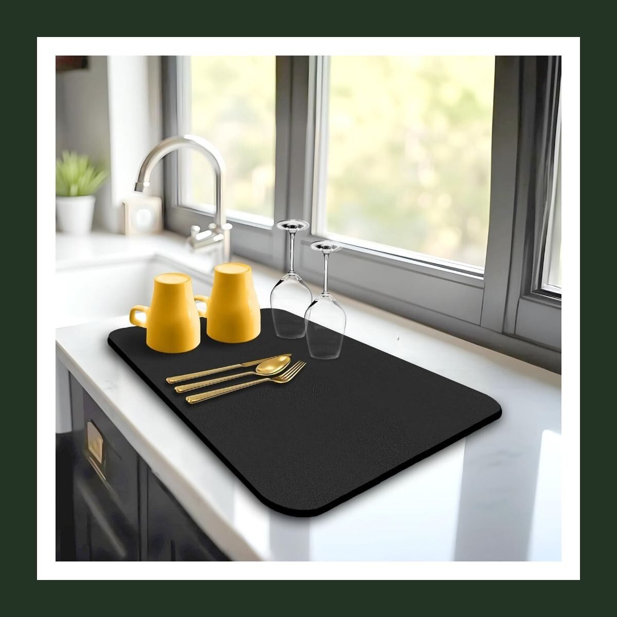 brzone Rectangular Pack of 1 Table Placemat-picture-10
