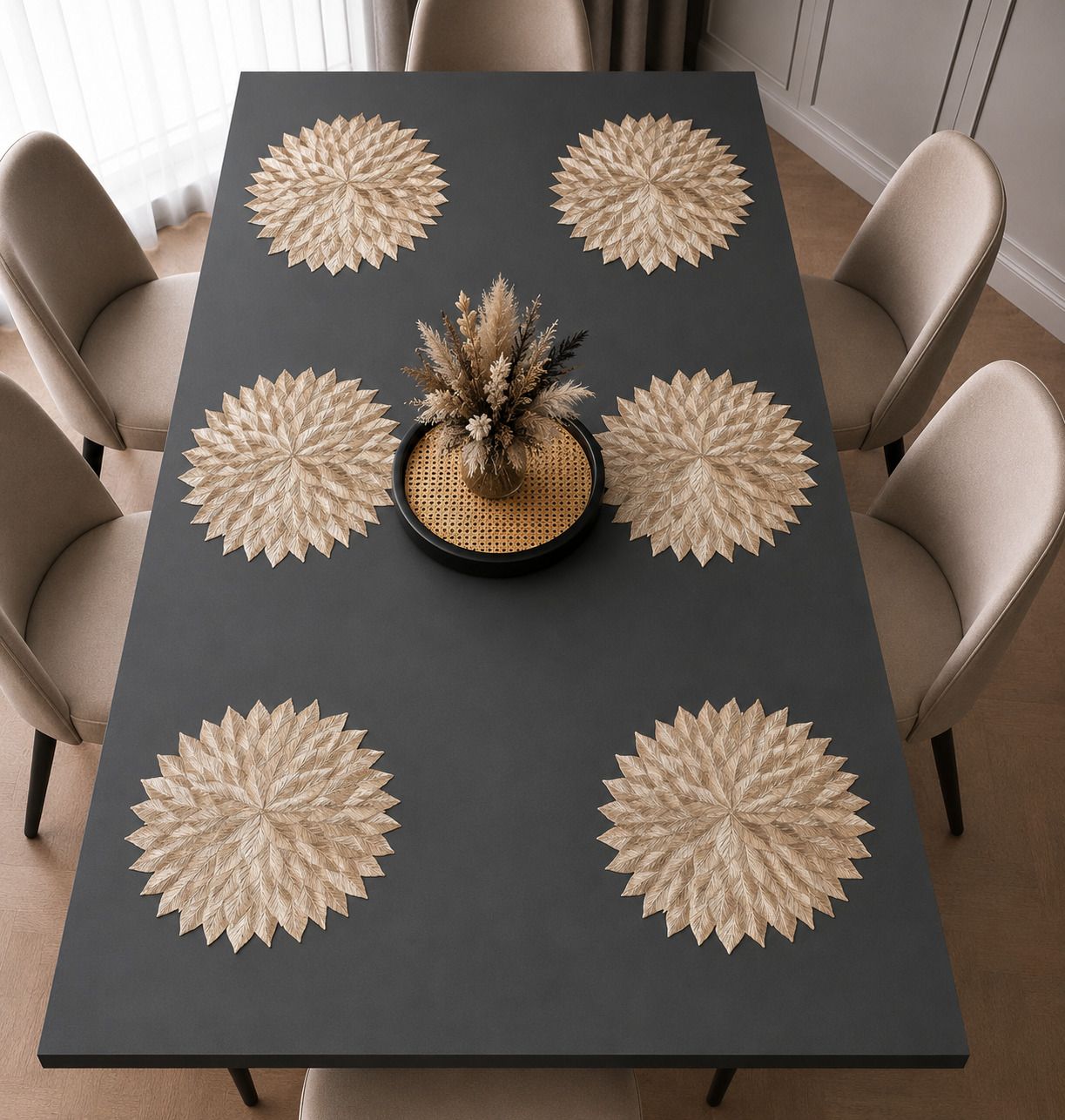Round Pack of 6 Table Placemat-image-33