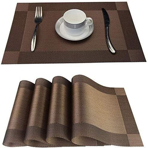 monkdecor Rectangular Pack of 4 Table Placemat-picture-19