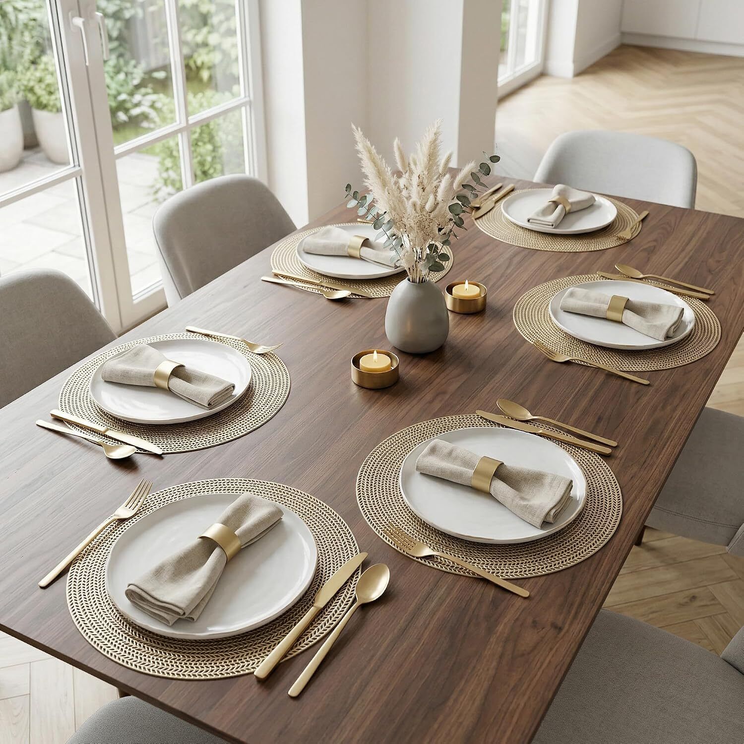 Round Pack of 6 Table Placemat-image-24