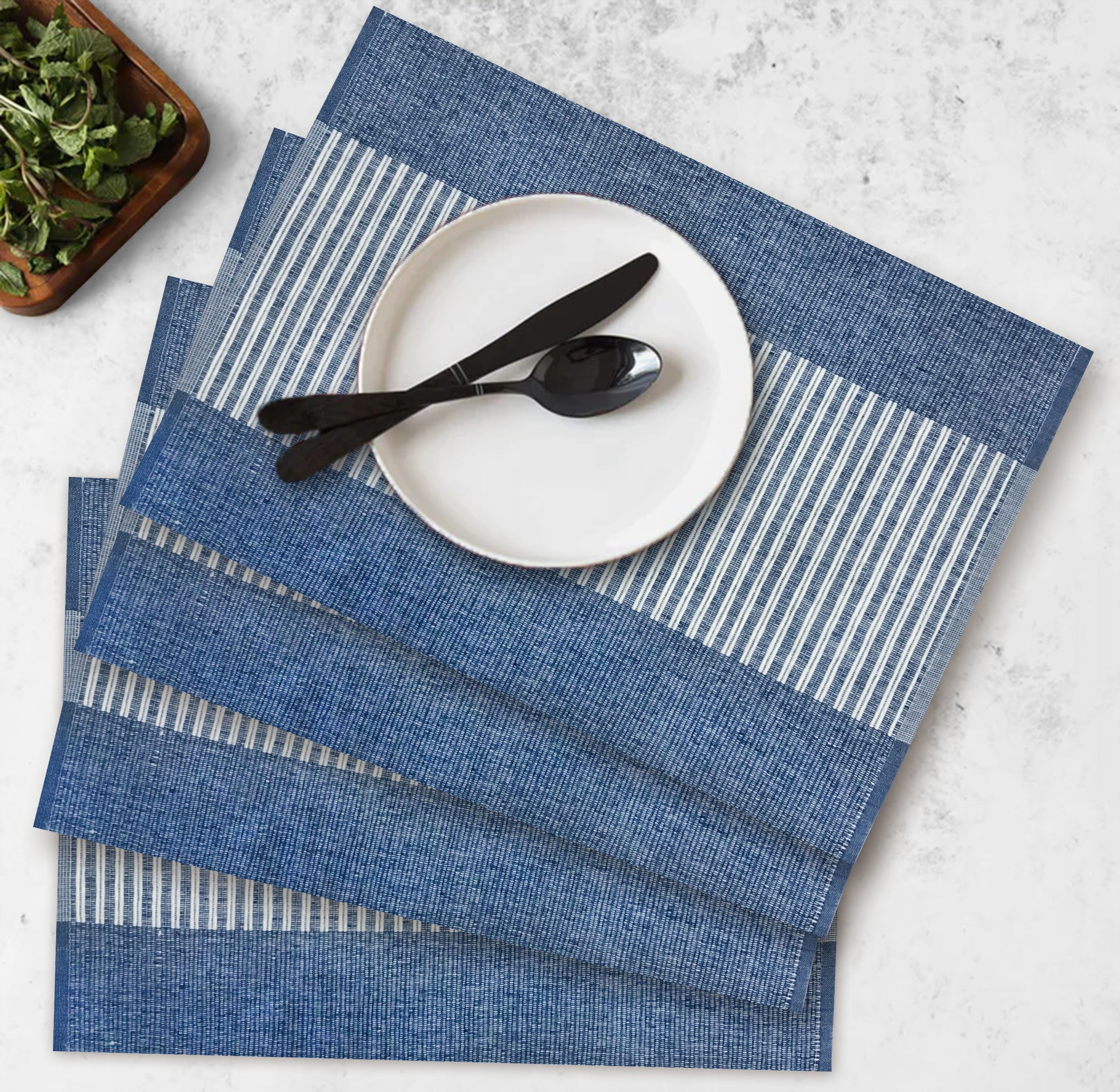 oasis Rectangular Pack of 4 Table Placemat-picture-18